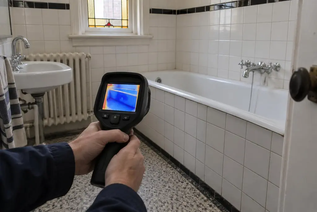 Lekdetectie Tilburg – onderzoek in een badkamer van een oudere woning