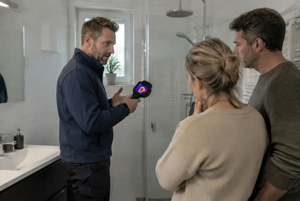 Lekdetectie Tilburg – specialist legt bevindingen uit aan bewoner